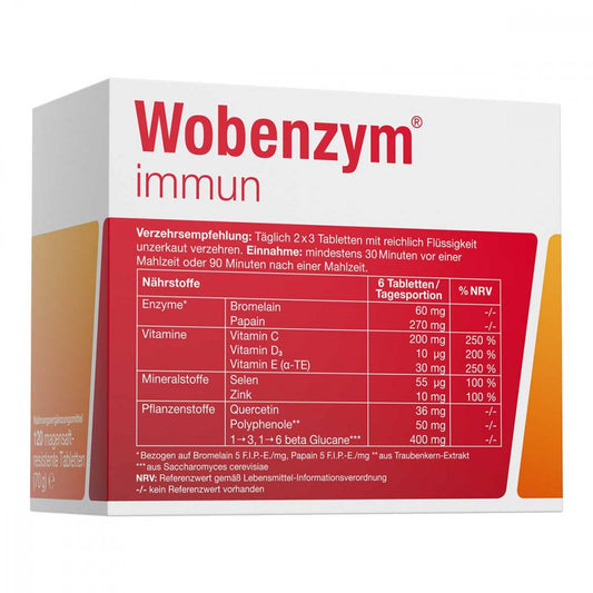Natural Immune Support with Enzymes, Vitamins and Bioflavonoids